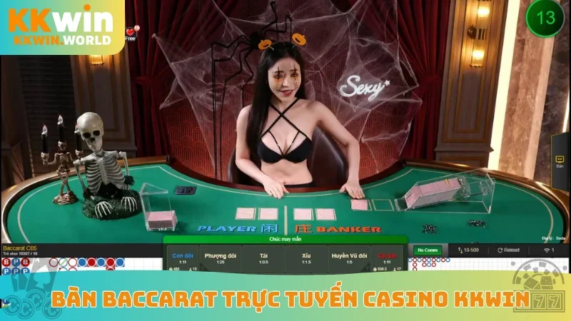 Bàn Baccarat trực tuyến casino KKWin
