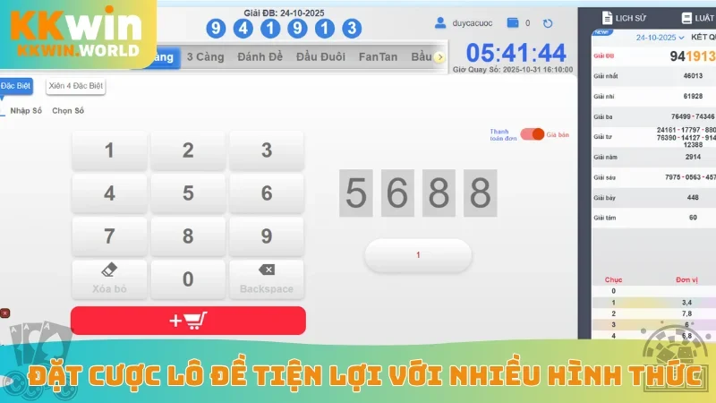 Đặt cược lô đề tiện lợi với nhiều hình thức