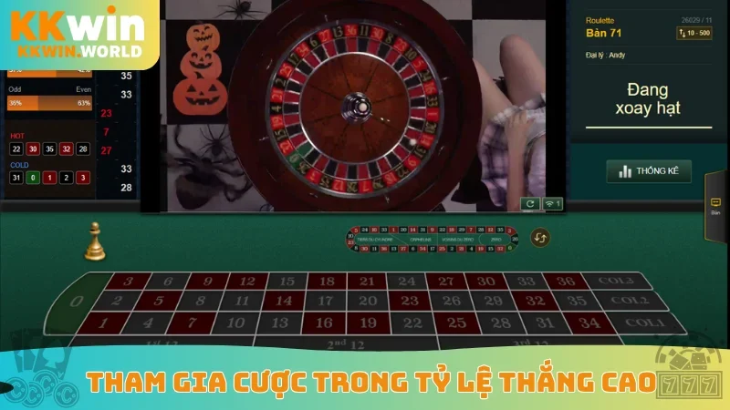 Tham gia cược trong tỷ lệ thắng cao